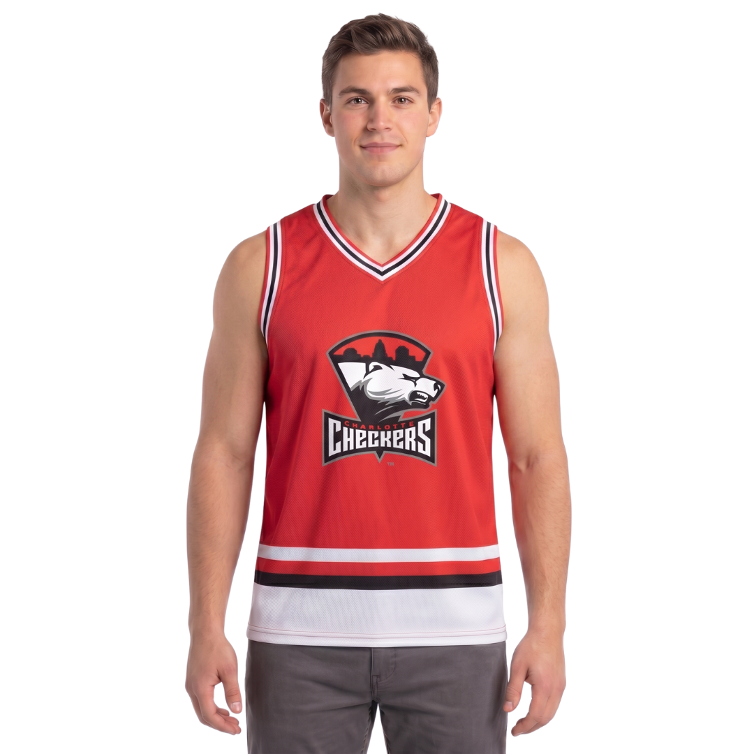 Charlotte Checkers AHL Licensed Replica Jersey Performance Men's Tank