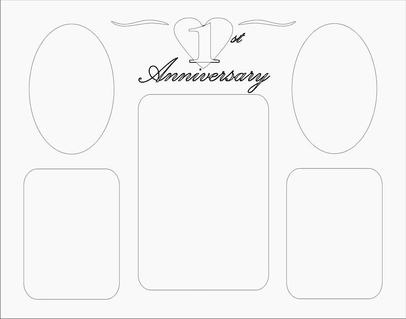 1st Anniversary Picture Frame