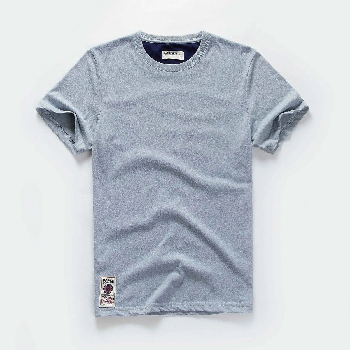 Classic Cotton Men's Solid O-Neck Tee