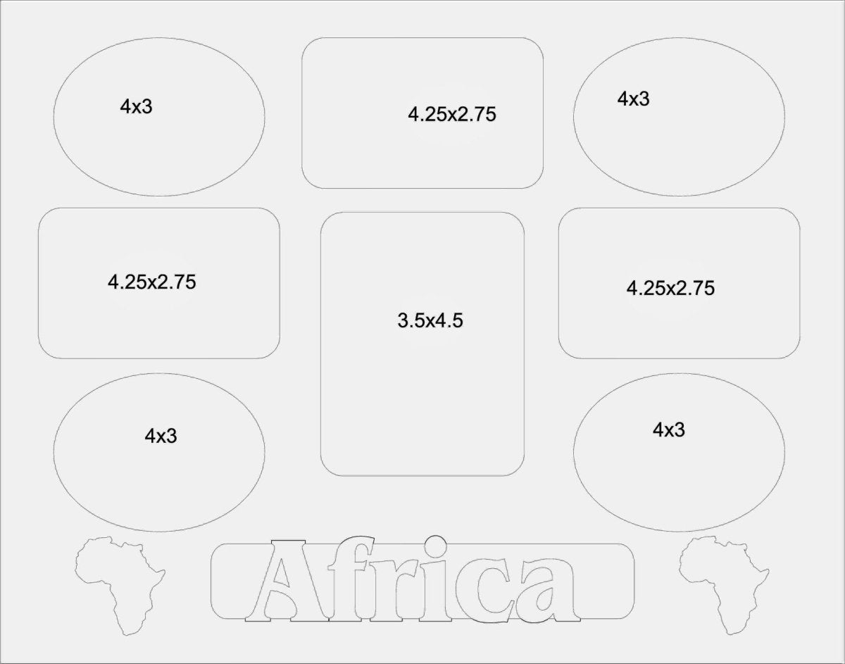 Africa Picture Frame 11"x14"