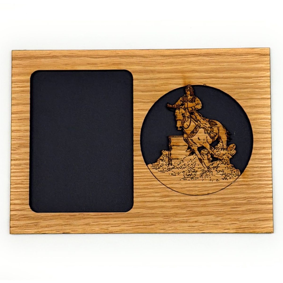 Barrel Racer Horse Picture Frame
