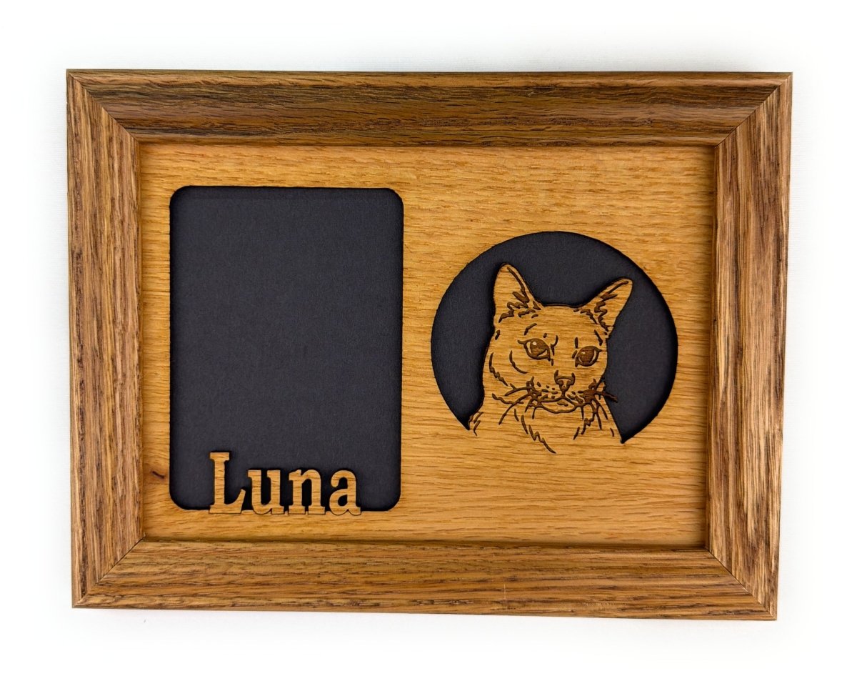 Cat Picture Frame - 5x7 Frame Hold 3x4 Photo