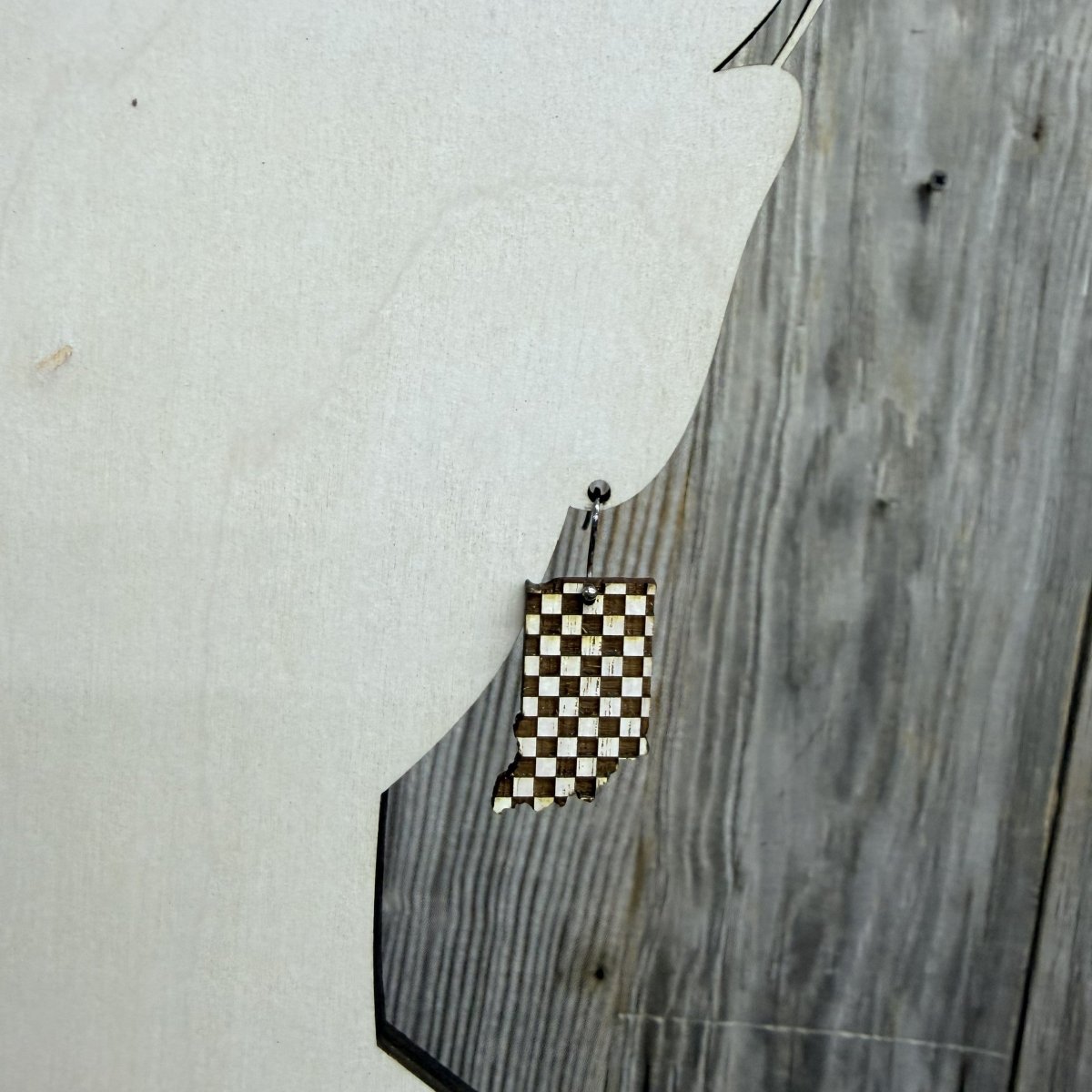 Checkered Flag Dangle Earrings