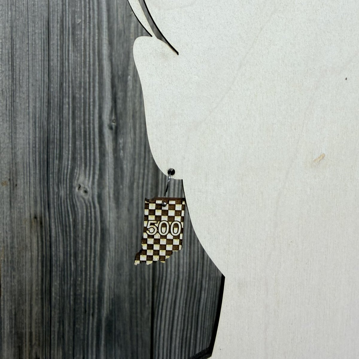 Checkered Flag Dangle Earrings
