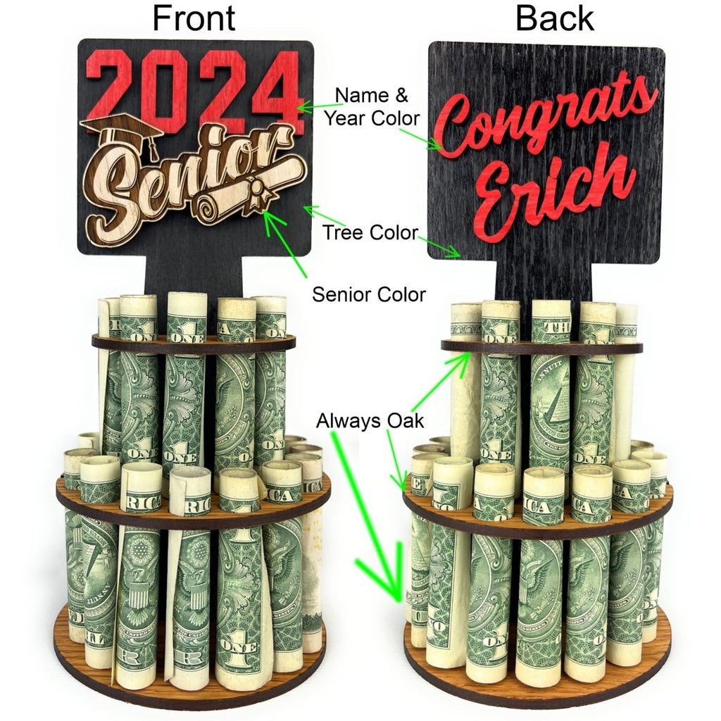 Class of 2027 Personalized Money Tree for Graduation
