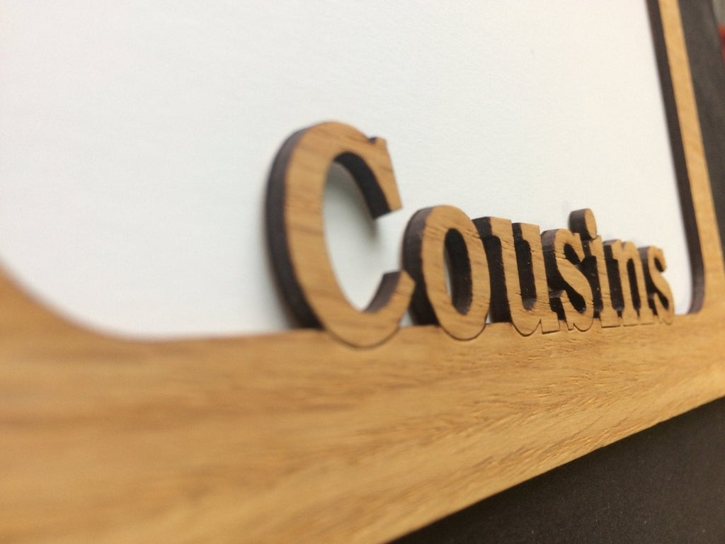 Cousins Picture Frame - 5x7 Frame Holds 4x6 Photo