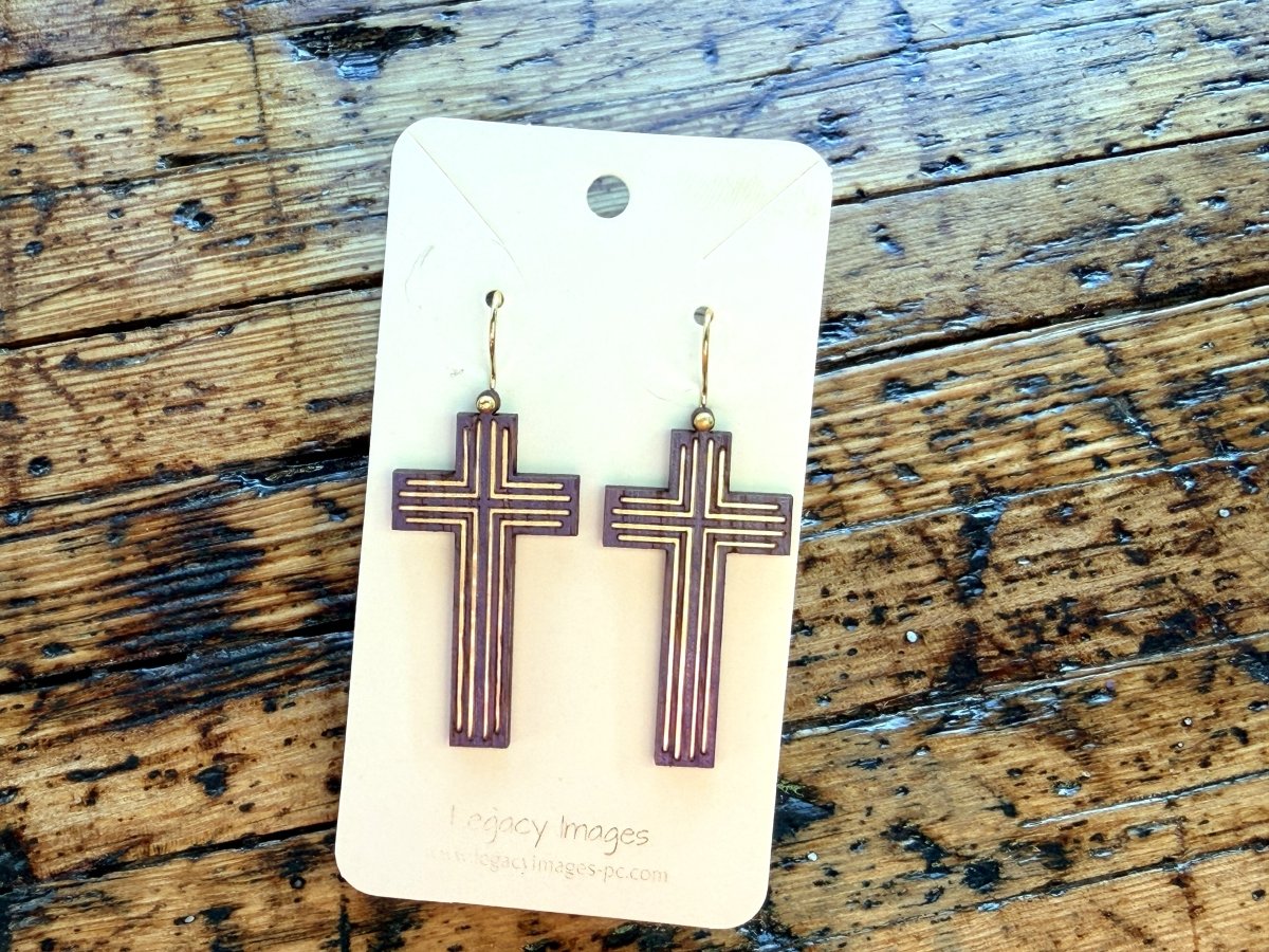 Cross Dangle Earrings