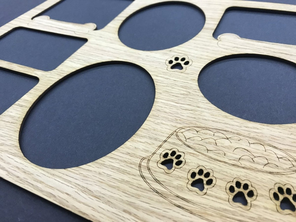 Dog Bowl & Bones Picture Frame  11"x14"