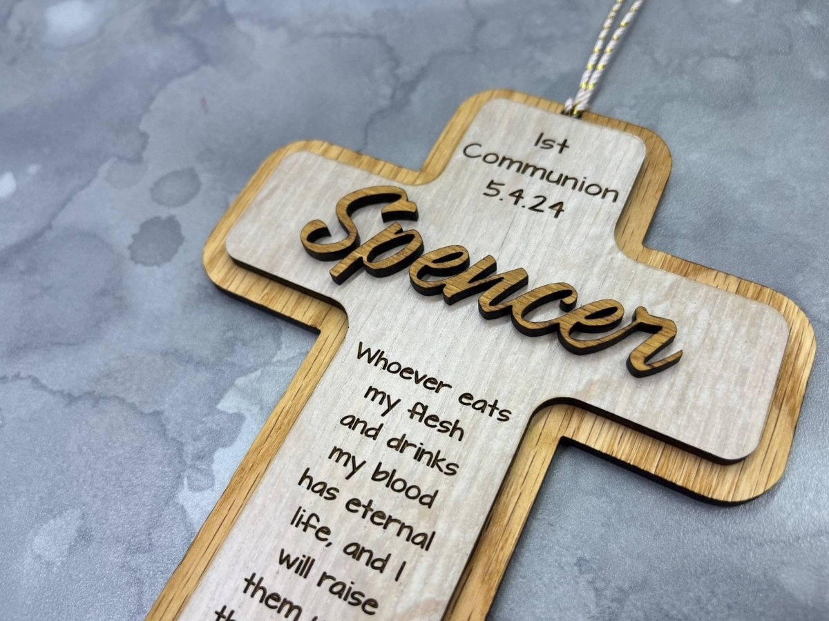 First Communion Ornament - Personalized with Name and Date