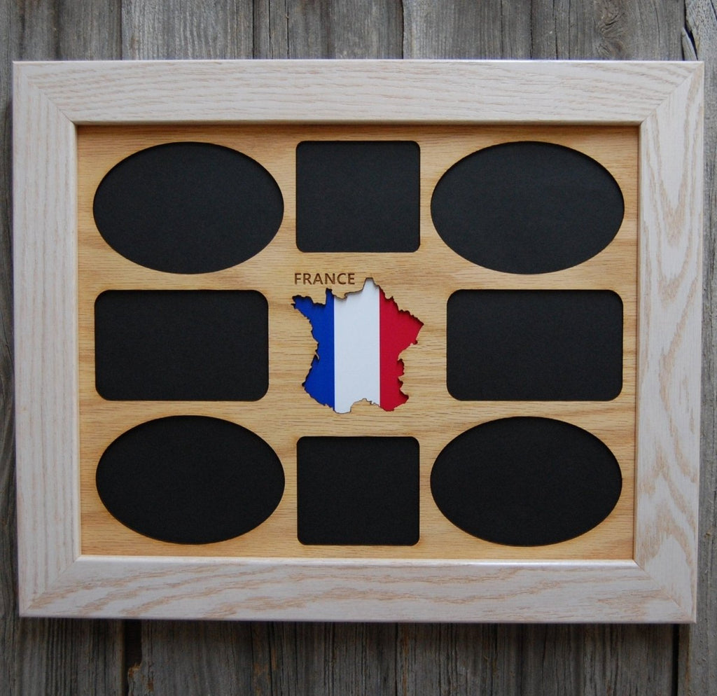 France Picture Frame - 11x14 Frame Hold 8x10 Photo or 8 Photos of Various Size