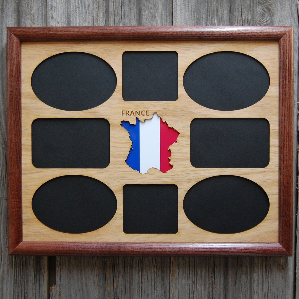 France Picture Frame - 11x14 Frame Hold 8x10 Photo or 8 Photos of Various Size