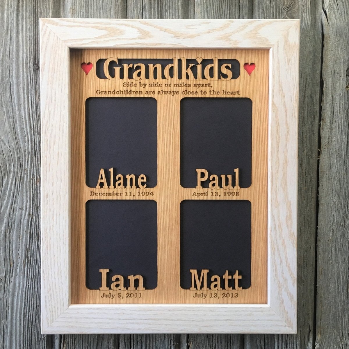 Grandkids Name Picture Frame with Dates