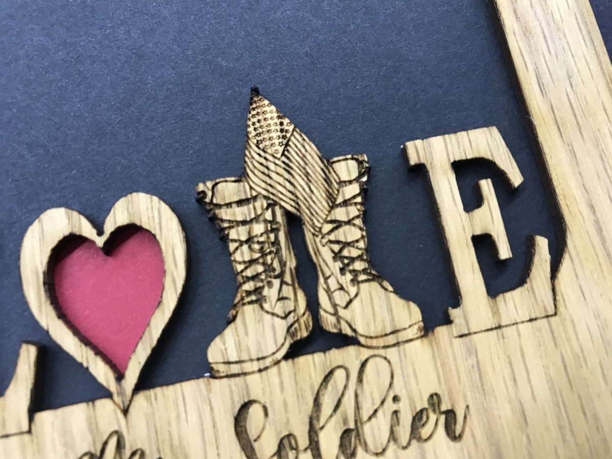 Love My Soldier Picture Frame - Army