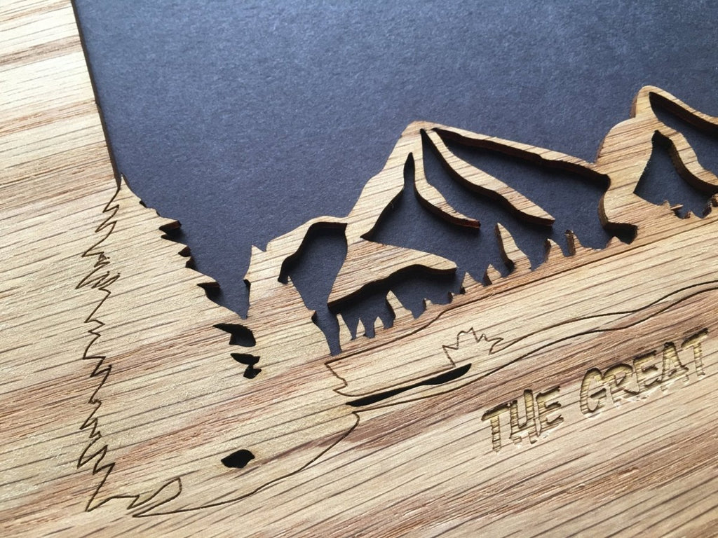 Mountain Skyline Picture Frame - 8x10 Frame Hold 5x7 Photo
