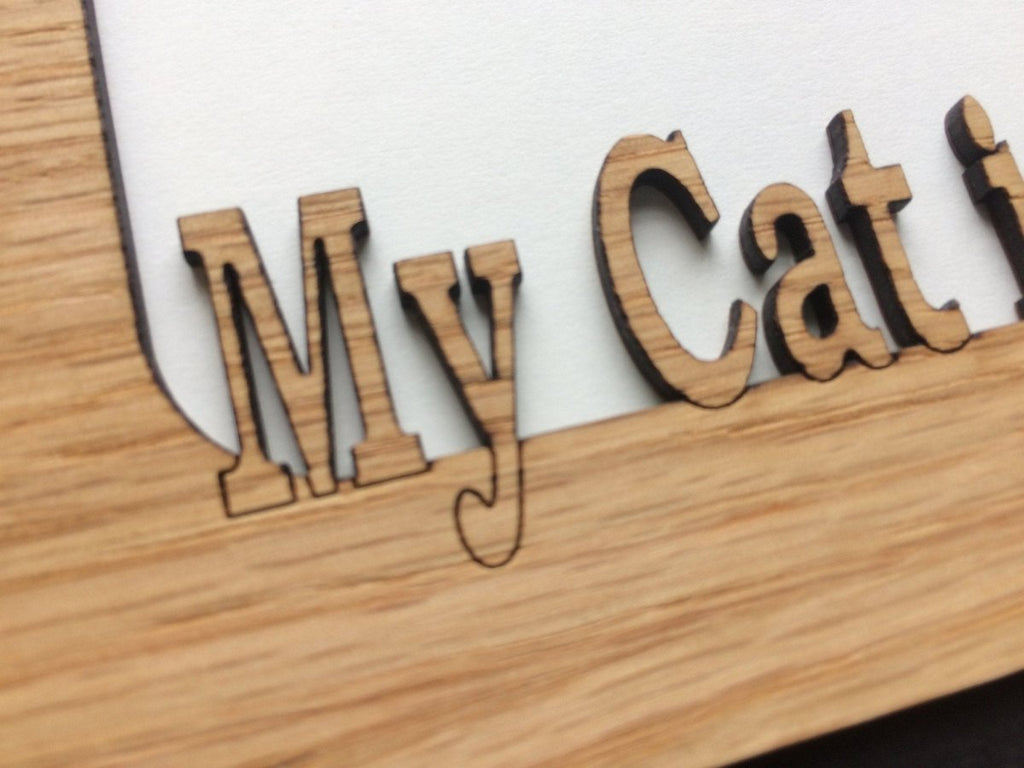 My Cat is Purrfect Picture Frame - 5x7 Frame Hold 4x6 Photo