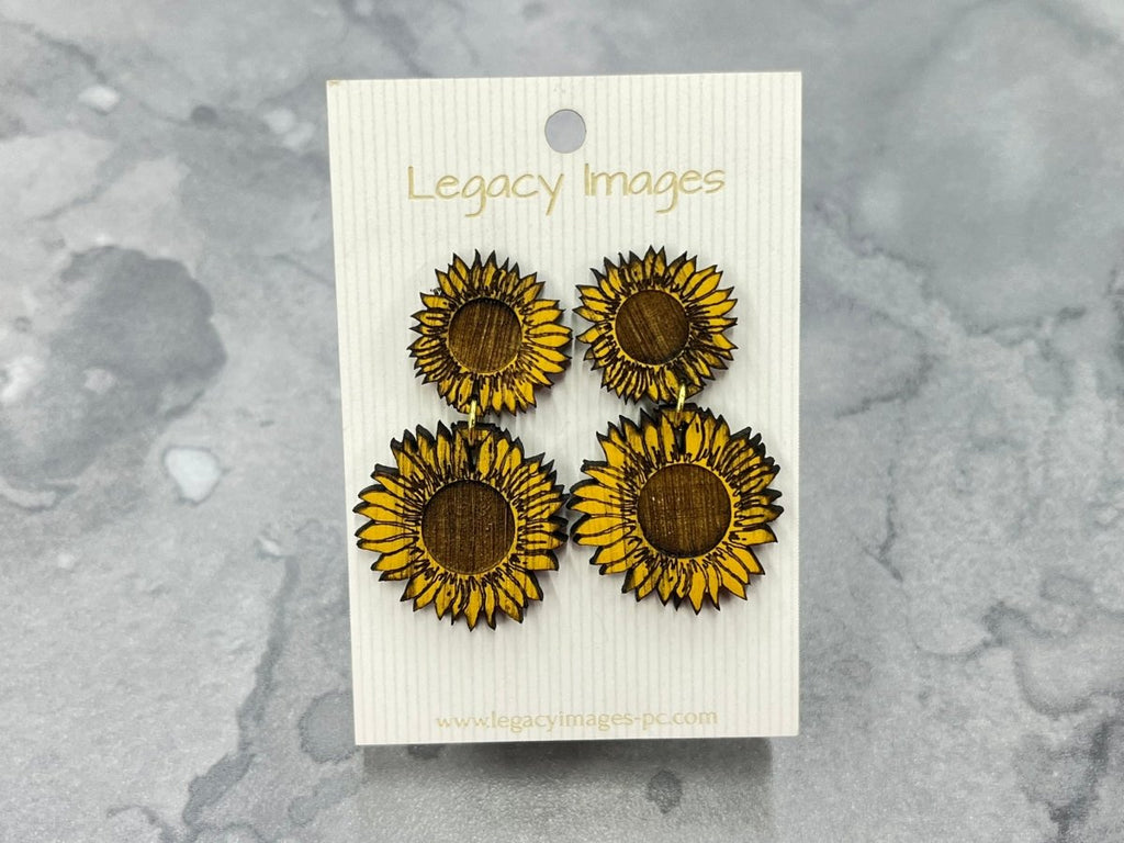 Sunflower Earrings - Drop Earrings