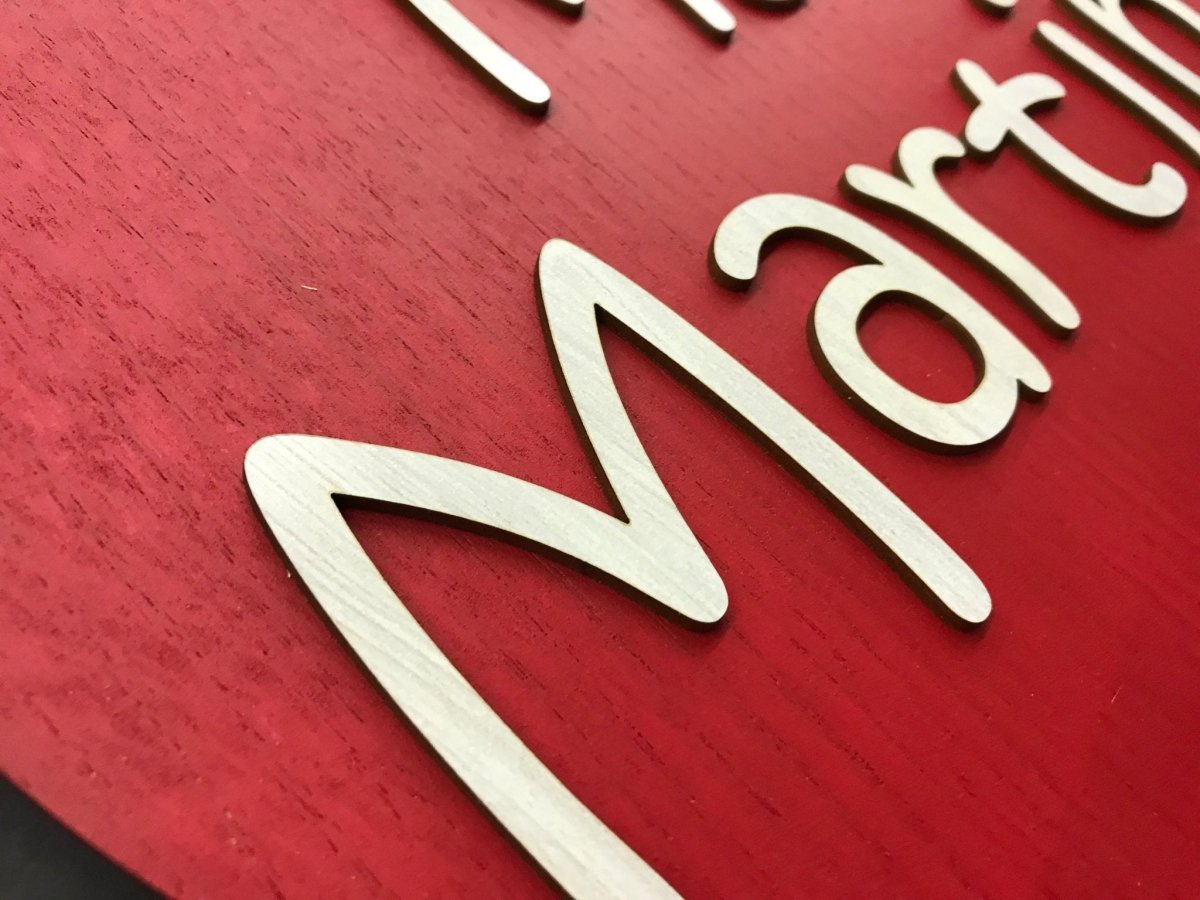 Teacher Apple Sign Personalized with Name