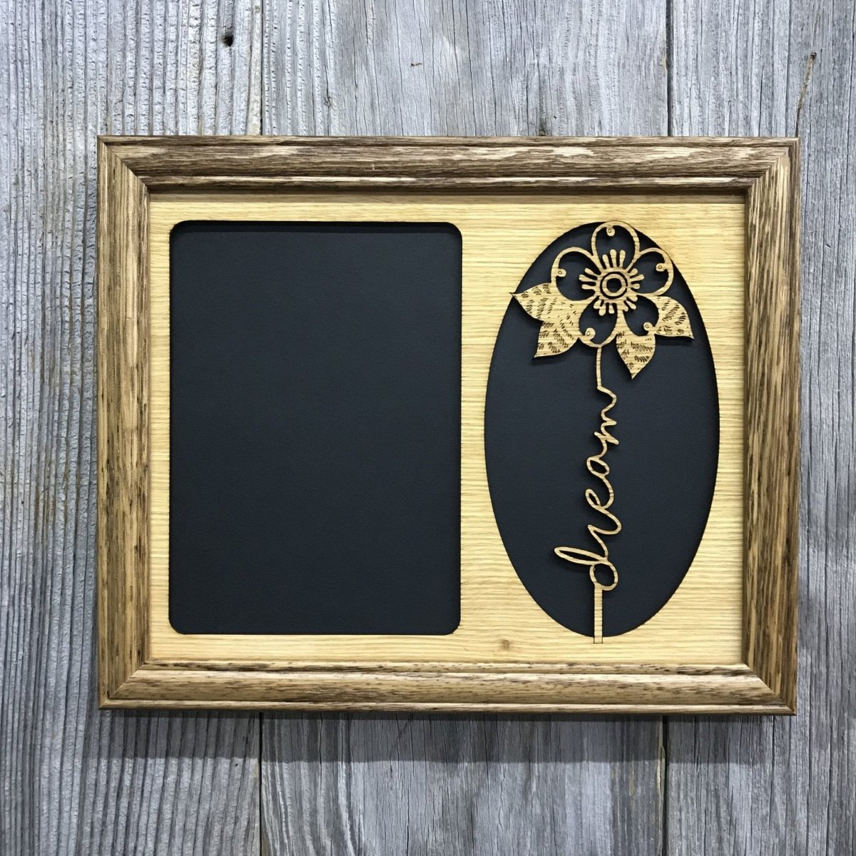 Word Flower Picture Frame - 8x10 Frame Holds 5x7 Photo